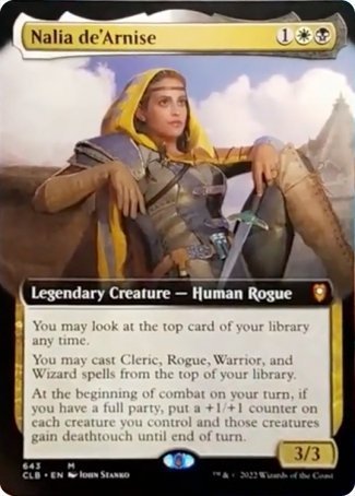 Nalia de'Arnise (Extended Art) [Commander Legends: Battle for Baldur's Gate] | Good Games North