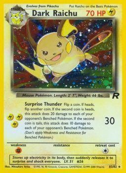 Dark Raichu (83/82) [Team Rocket Unlimited] | Good Games North