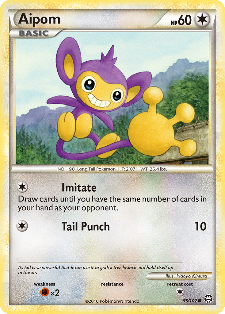 Aipom (55/102) [HeartGold & SoulSilver: Triumphant] | Good Games North