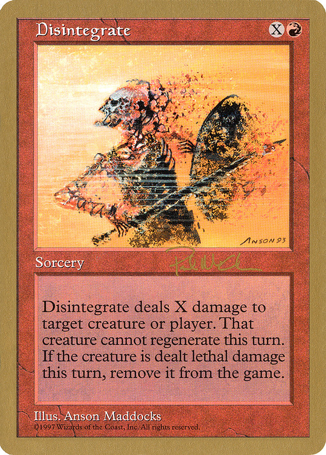 Disintegrate (Paul McCabe) [World Championship Decks 1997] | Good Games North