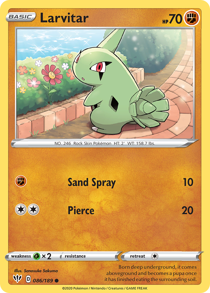 Larvitar (086/189) [Sword & Shield: Darkness Ablaze] | Good Games North