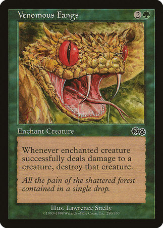 Venomous Fangs [Urza's Saga] | Good Games North