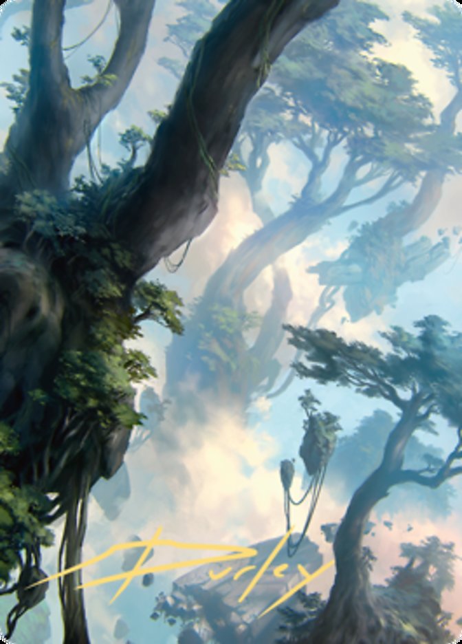 Forest 1 Art Card (Gold-Stamped Signature) [Zendikar Rising Art Series] | Good Games North