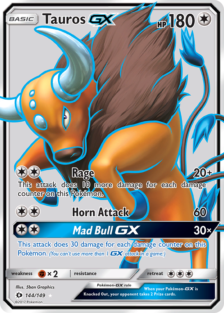 Tauros GX (144/149) [Sun & Moon: Base Set] | Good Games North