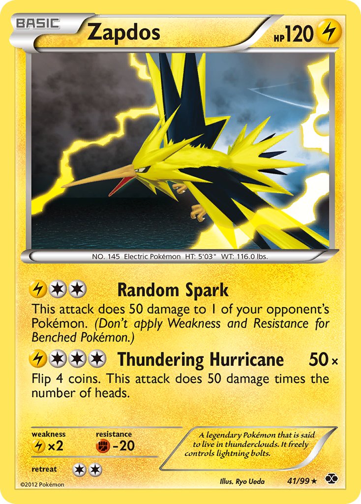 Zapdos (41/99) (Blister Exclusive) [Black & White: Next Destinies] | Good Games North