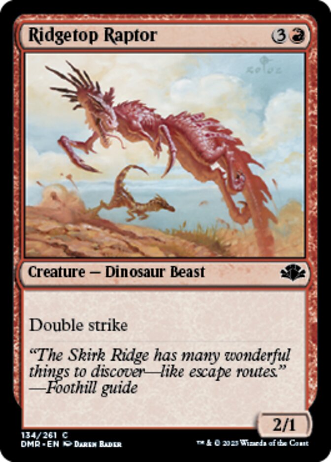 Ridgetop Raptor [Dominaria Remastered] | Good Games North
