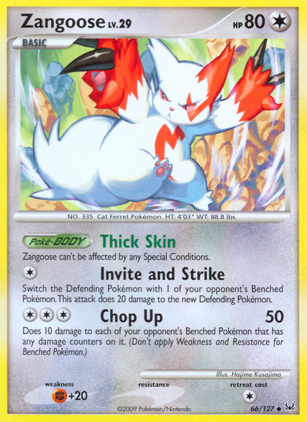 Zangoose (66/127) [Platinum: Base Set] | Good Games North