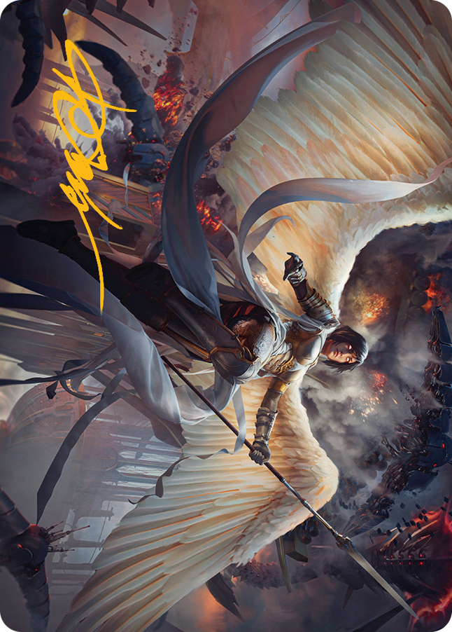Serra Faithkeeper Art Card (Gold-Stamped Signature) [March of the Machine Art Series] | Good Games North