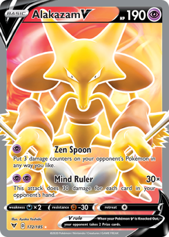 Alakazam V (172/185) [Sword & Shield: Vivid Voltage] | Good Games North