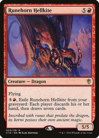Runehorn Hellkite [Commander 2016] | Good Games North