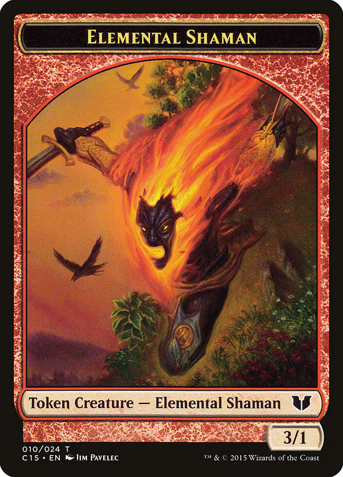 Elemental Shaman // Shapeshifter Double-Sided Token [Commander 2015 Tokens] | Good Games North