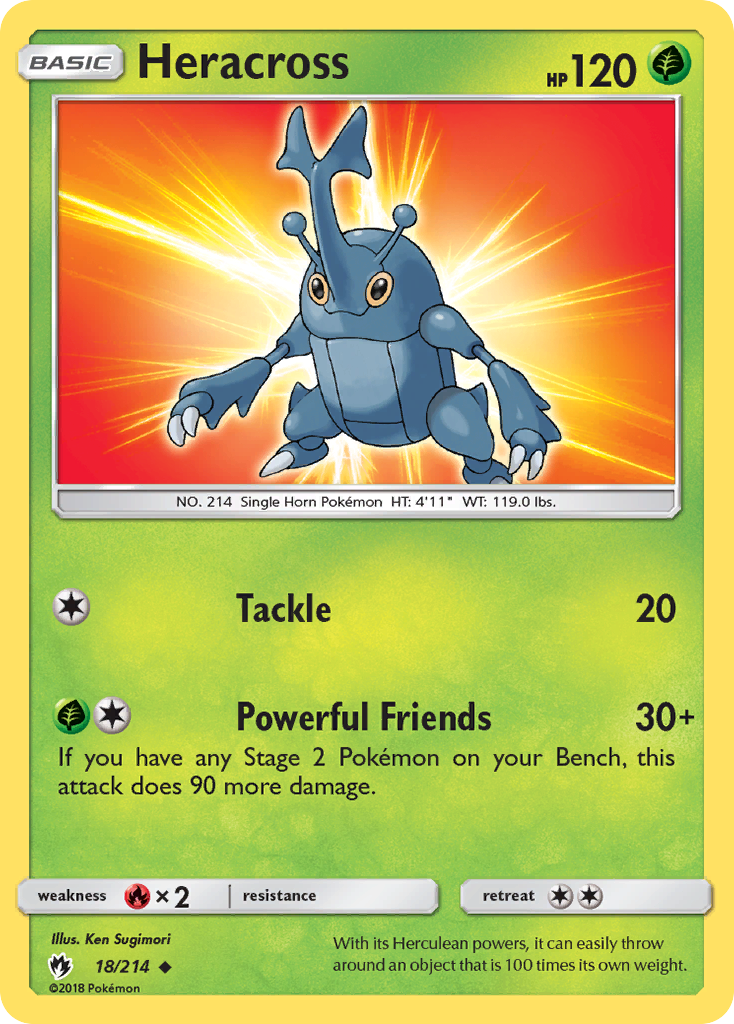 Heracross (18/214) [Sun & Moon: Lost Thunder] | Good Games North