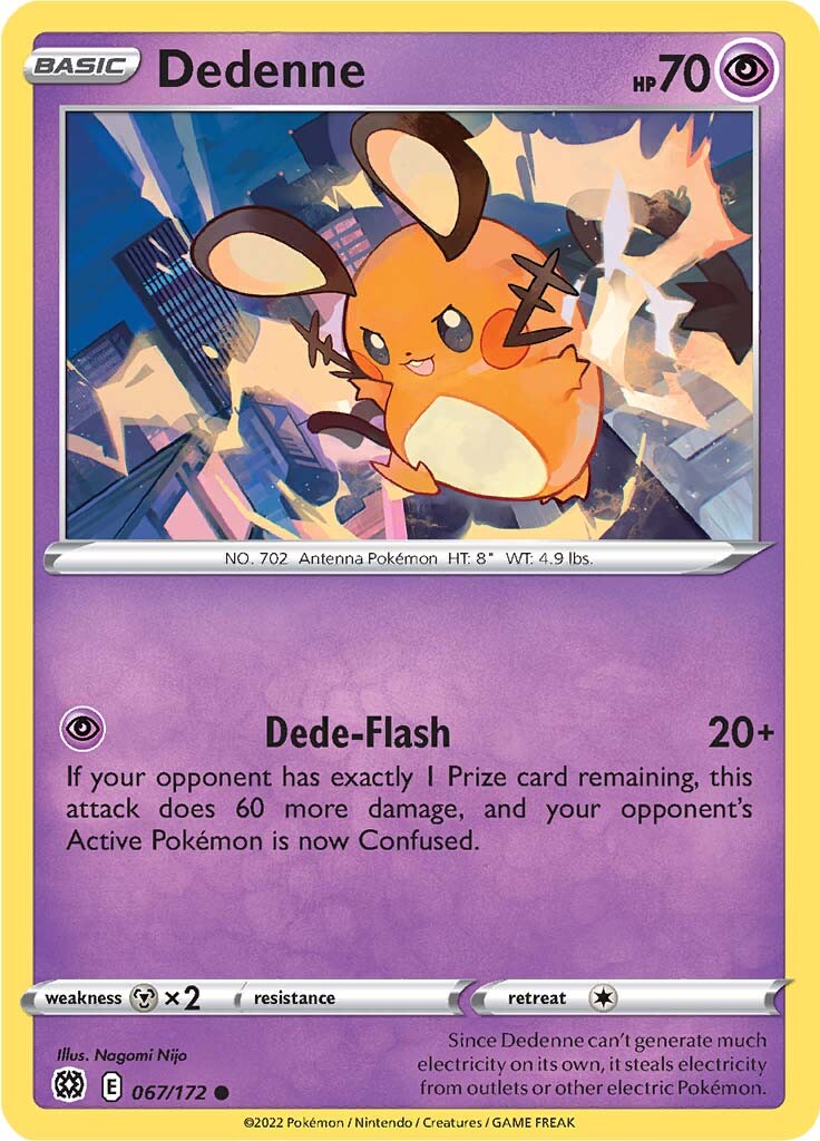 Dedenne (067/172) [Sword & Shield: Brilliant Stars] | Good Games North