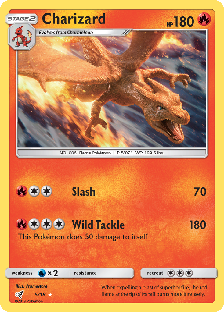 Charizard (5/18) [Sun & Moon: Detective Pikachu] | Good Games North