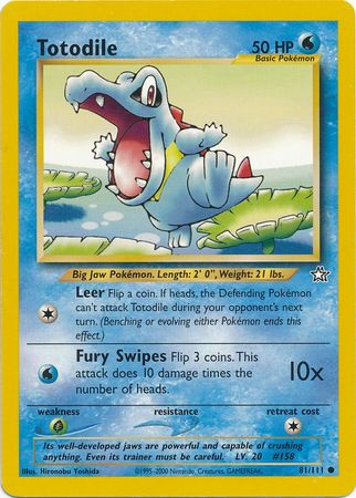 Totodile (81/111) [Neo Genesis Unlimited] | Good Games North