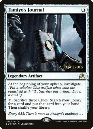 Tamiyo's Journal (Entry 653) [Shadows over Innistrad Promos] | Good Games North