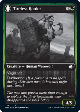 Tireless Hauler // Dire-Strain Brawler [Innistrad: Double Feature] | Good Games North