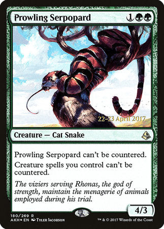 Prowling Serpopard [Amonkhet Promos] | Good Games North