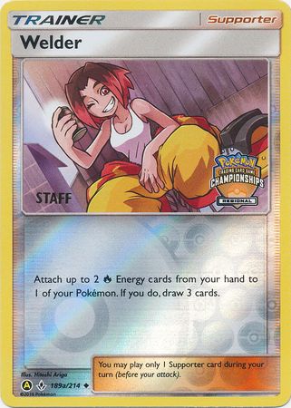 Welder (189a/214) (Regional Championship Promo Staff) [Sun & Moon: Unbroken Bonds] | Good Games North