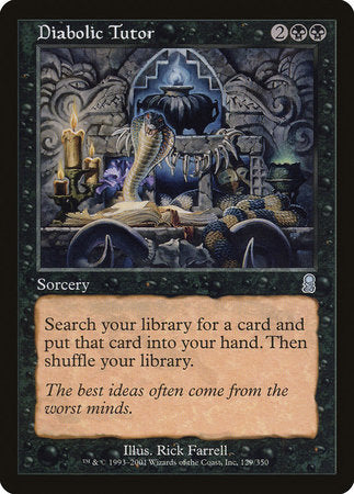 Diabolic Tutor [Odyssey] | Good Games North
