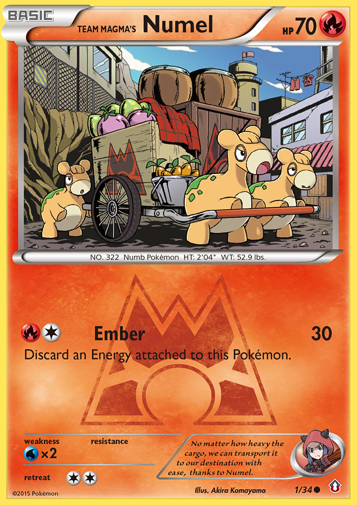 Team Magma's Numel (1/34) [XY: Double Crisis] | Good Games North