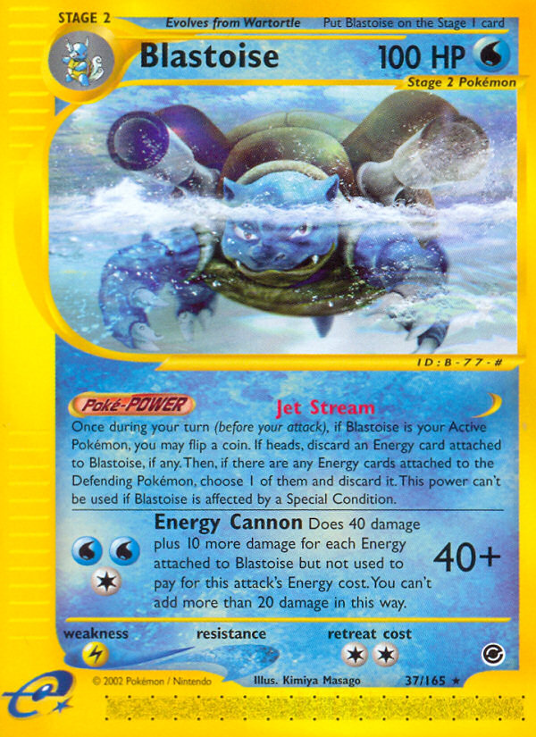 Blastoise (37/165) [Expedition: Base Set] | Good Games North