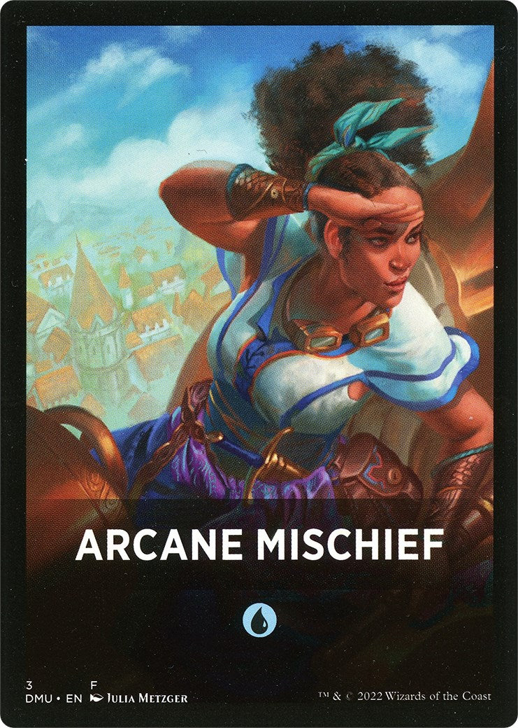 Arcane Mischief Theme Card [Dominaria United Tokens] | Good Games North