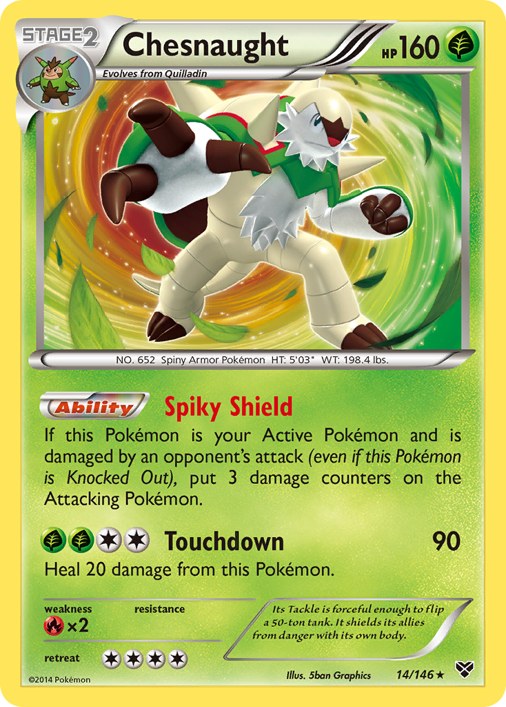 Chesnaught (14/146) [XY: Base Set] | Good Games North