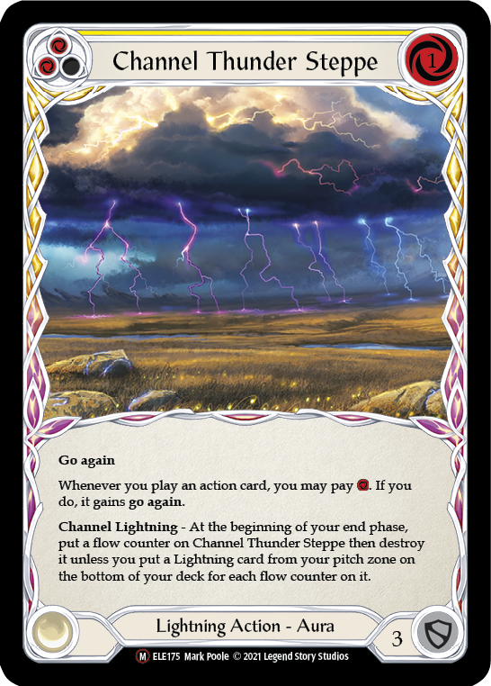 Channel Thunder Steppe [U-ELE175] Unlimited Rainbow Foil | Good Games North