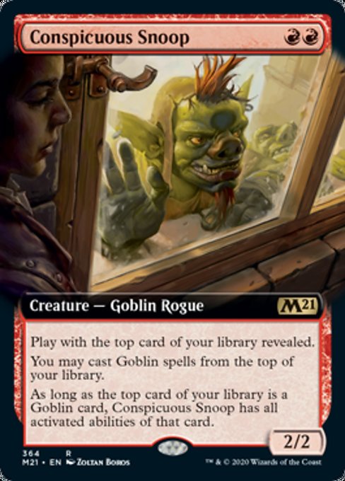 Conspicuous Snoop (Extended Art) [Core Set 2021] | Good Games North