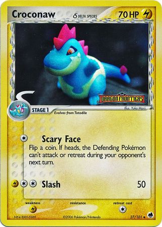 Croconaw (27/101) (Delta Species) (Stamped) [EX: Dragon Frontiers] | Good Games North