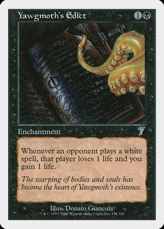 Yawgmoth's Edict [Seventh Edition] | Good Games North