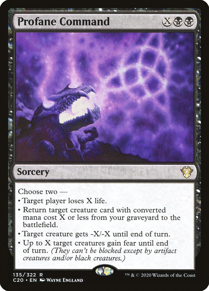Profane Command [Commander 2020] | Good Games North