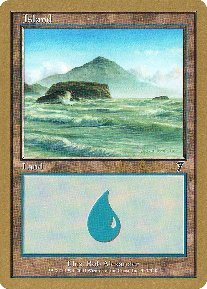 Island (ab333) (Alex Borteh) [World Championship Decks 2001] | Good Games North