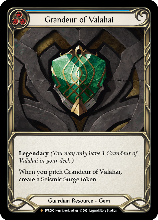 Grandeur of Valahai [EVR000] (Everfest)  1st Edition Cold Foil | Good Games North