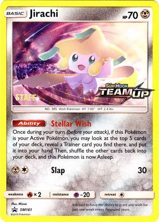 Jirachi (SM161) (Staff) [Sun & Moon: Black Star Promos] | Good Games North