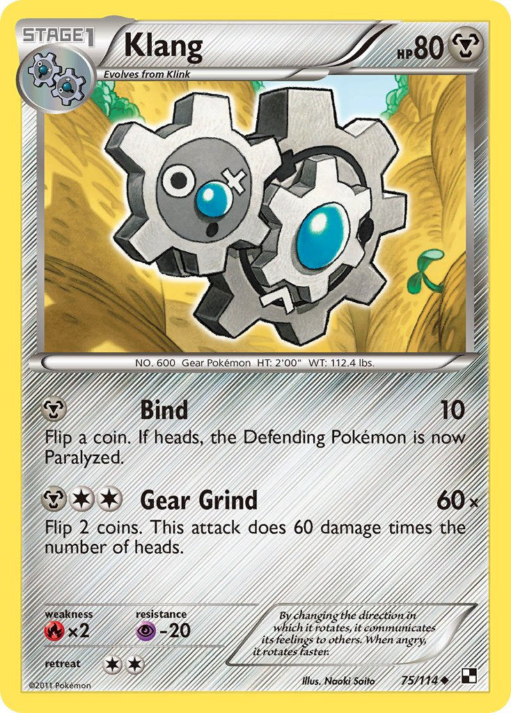 Klang (75/114) (Cracked Ice Holo) (Blister Exclusive) [Black & White: Base Set] | Good Games North