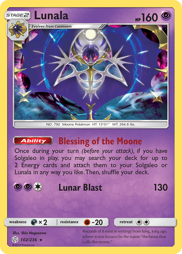 Lunala (102/236) [Sun & Moon: Cosmic Eclipse] | Good Games North