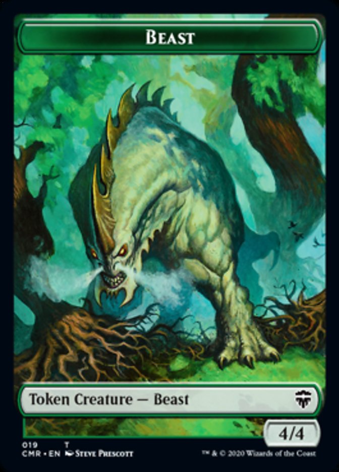 Beast (18) // Beast Token (19) [Commander Legends Tokens] | Good Games North
