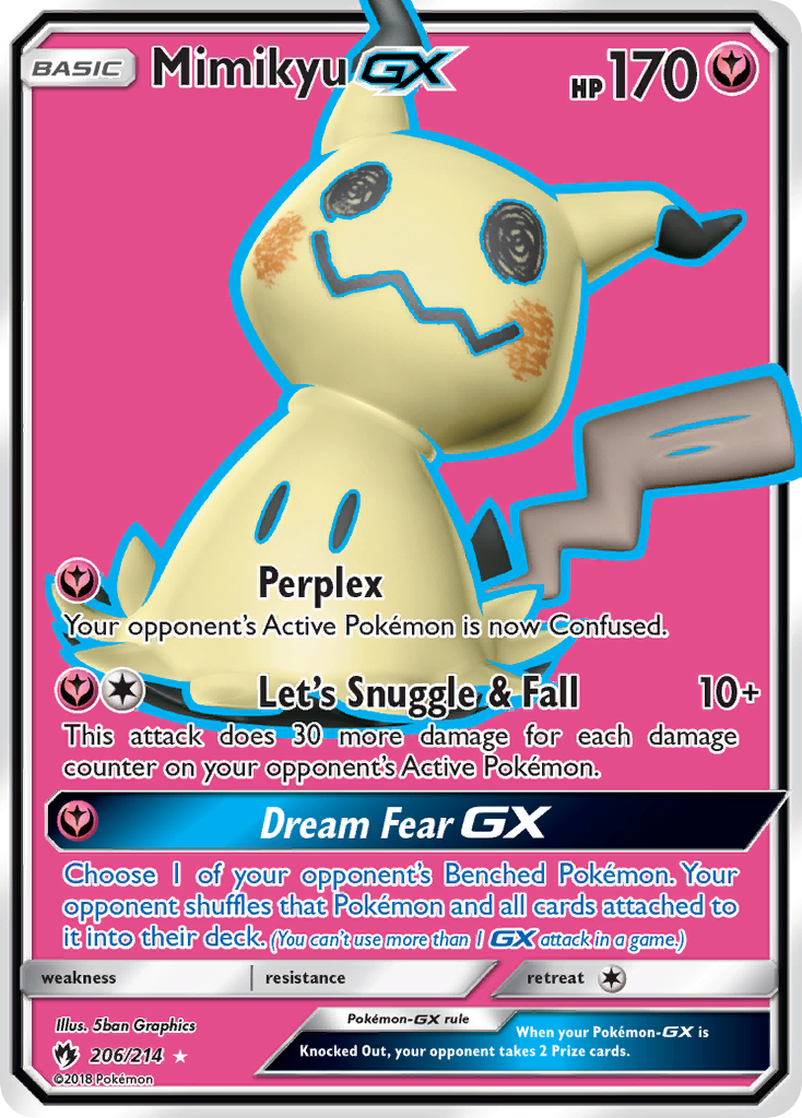 Mimikyu GX (206/214) [Sun & Moon: Lost Thunder] | Good Games North