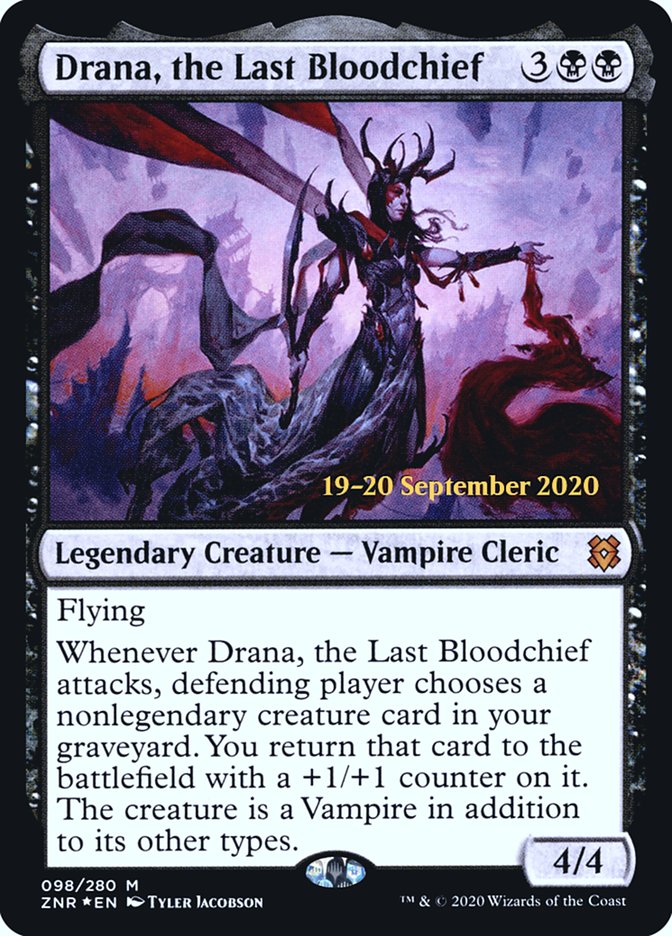 Drana, the Last Bloodchief  [Zendikar Rising Prerelease Promos] | Good Games North