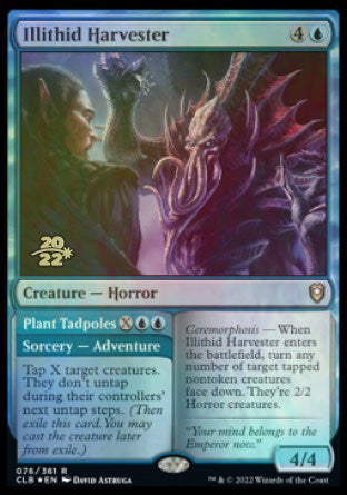 Illithid Harvester // Plant Tadpoles [Commander Legends: Battle for Baldur's Gate Prerelease Promos] | Good Games North