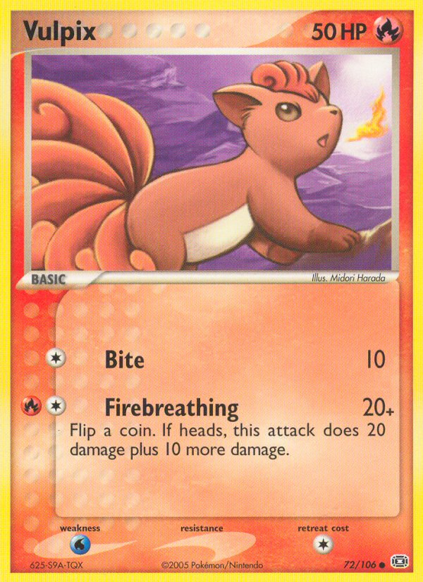 Vulpix (72/106) [EX: Emerald] | Good Games North