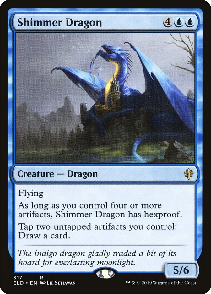Shimmer Dragon [Throne of Eldraine] | Good Games North