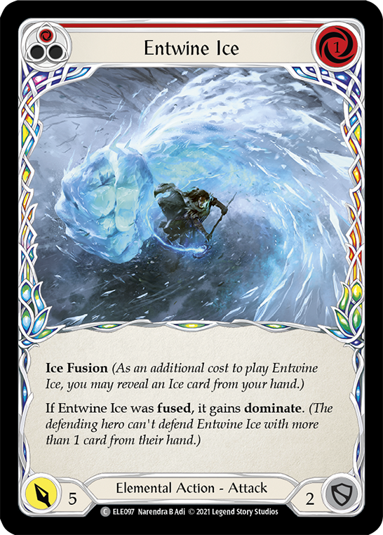 Entwine Ice (Red) [ELE097] (Tales of Aria)  1st Edition Normal | Good Games North