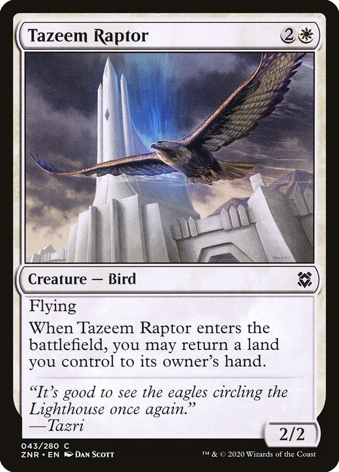 Tazeem Raptor [Zendikar Rising] | Good Games North