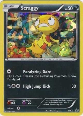 Scraggy (BW25) (Cracked Ice Holo) [Black & White: Black Star Promos] | Good Games North