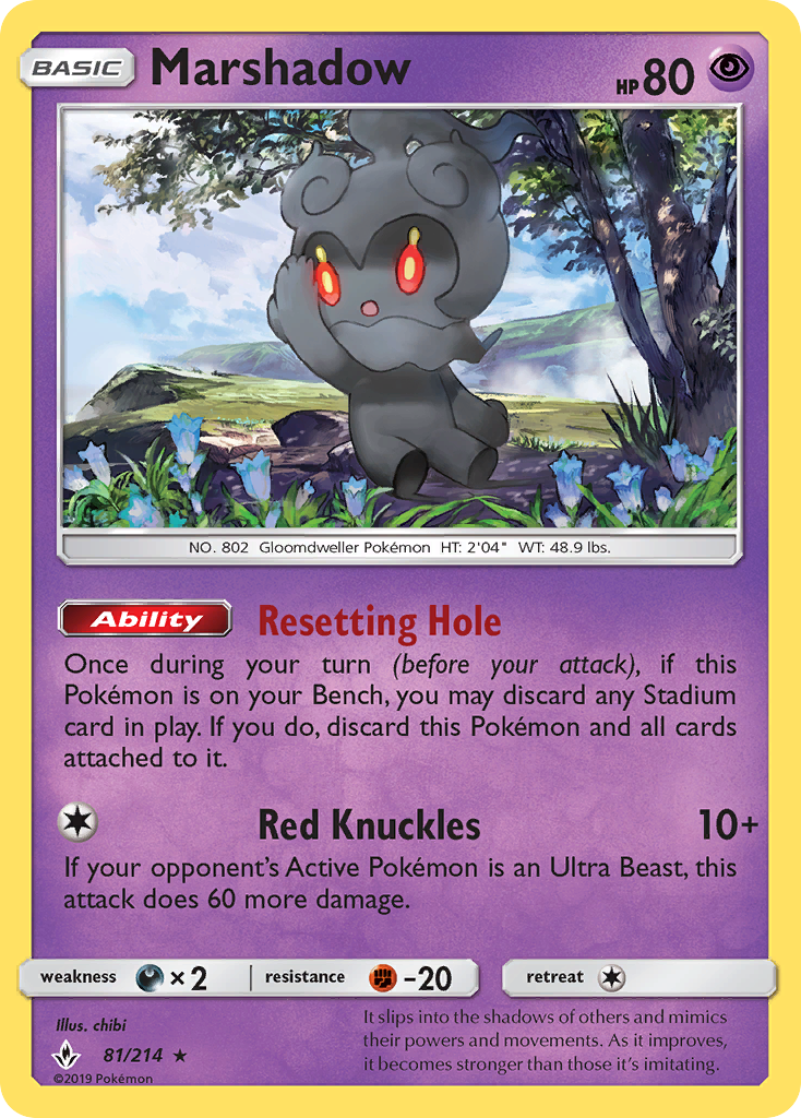 Marshadow (81/214) [Sun & Moon: Unbroken Bonds] | Good Games North