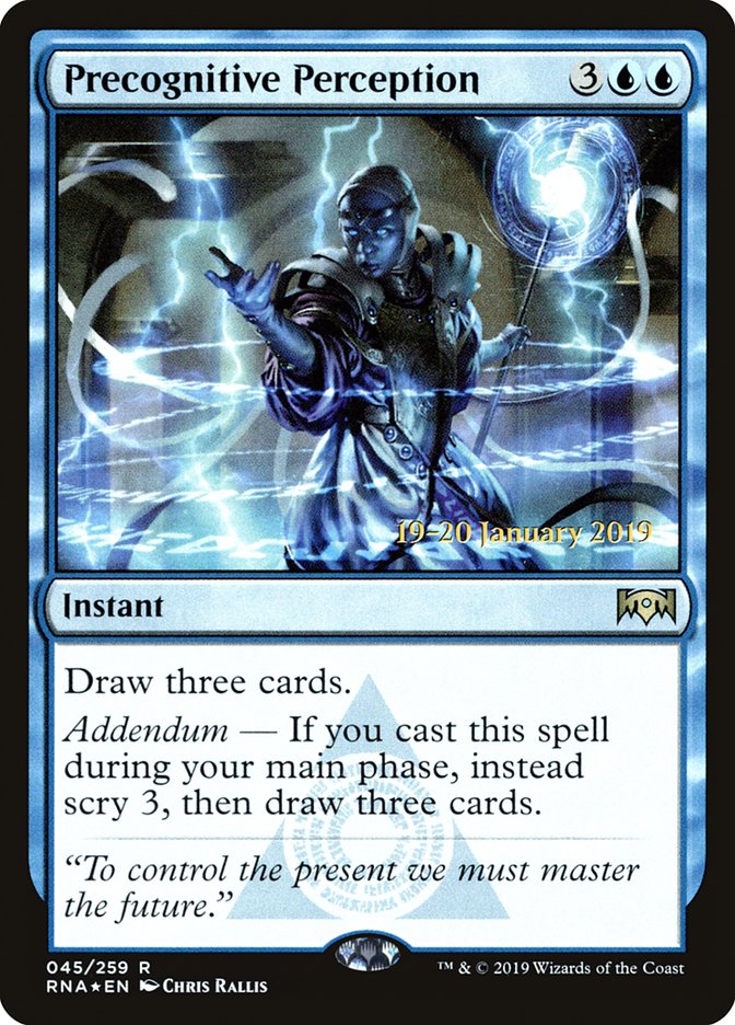 Precognitive Perception [Ravnica Allegiance Prerelease Promos] | Good Games North