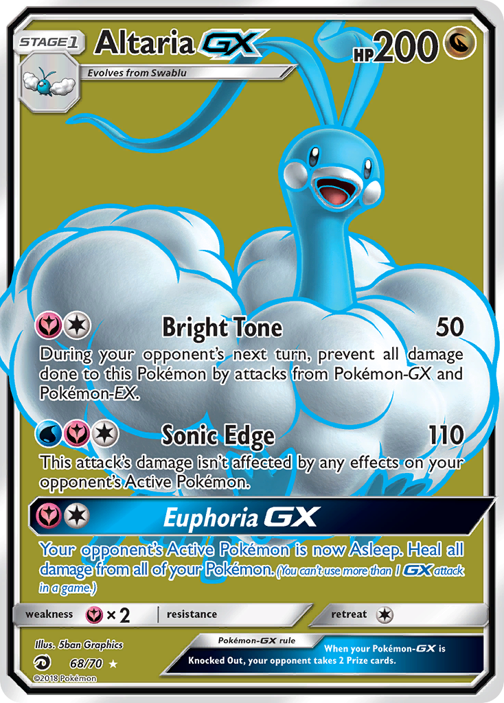 Altaria GX (68/70) [Sun & Moon: Dragon Majesty] | Good Games North